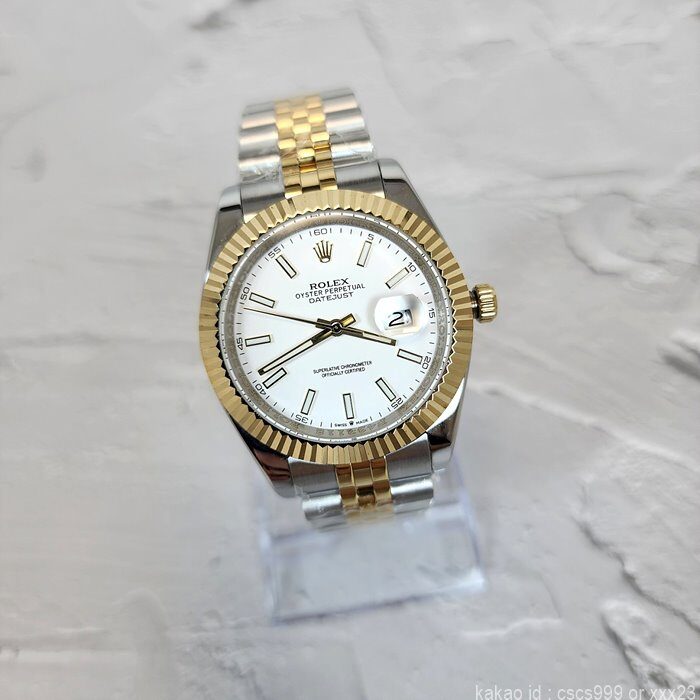 로렉스 데이저스트 화이트다이얼 콤비 41mm 시계 레플리카 미러급 SA급 S급 고퀄리티 롤렉스 워치 4