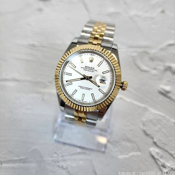 로렉스 데이저스트 화이트다이얼 콤비 41mm 시계 레플리카 미러급 SA급 S급 고퀄리티 롤렉스 워치 7