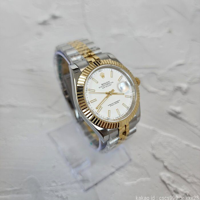 로렉스 데이저스트 화이트다이얼 콤비 41mm 시계 레플리카 미러급 SA급 S급 고퀄리티 롤렉스 워치 8