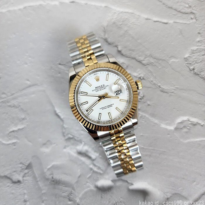 로렉스 데이저스트 화이트다이얼 콤비 41mm 시계 레플리카 미러급 SA급 S급 고퀄리티 롤렉스 워치 14