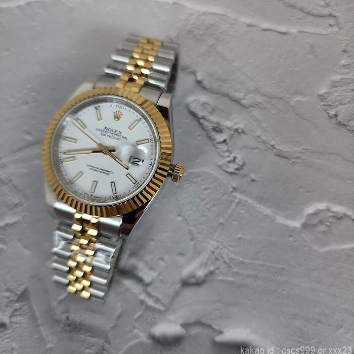 로렉스 데이저스트 화이트다이얼 콤비 41mm 시계 레플리카 미러급 SA급 S급 고퀄리티 롤렉스 워치 20