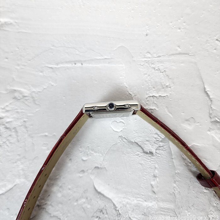 까르띠에 탱크 루이 버건디 시계 레플리카 미러급 SA급 S급 고퀄리티 워치 [여성] 13