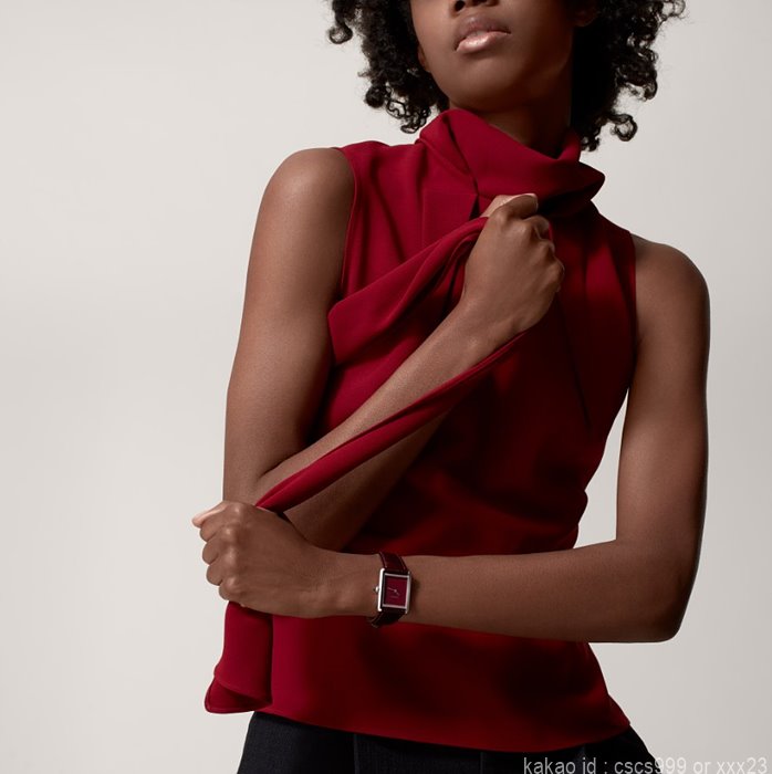 까르띠에 탱크 루이 버건디 시계 레플리카 미러급 SA급 S급 고퀄리티 워치 [여성] 14