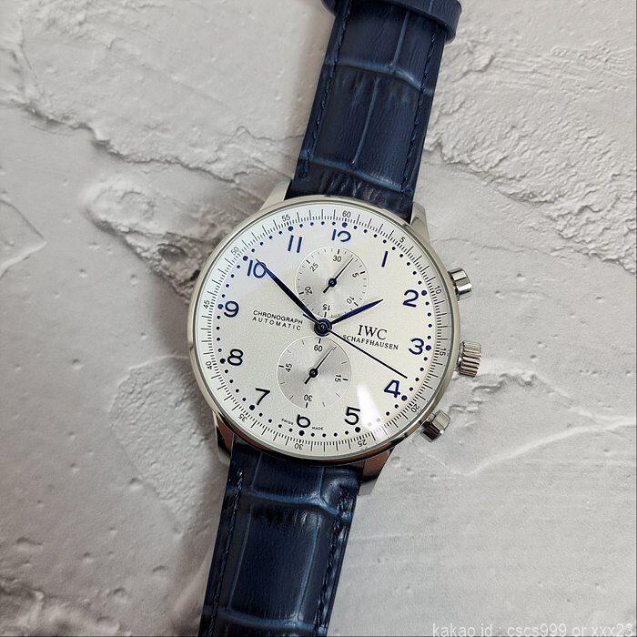 IWC 포르투기저 화이트다이얼 블루침 시계 레플리카 미러급 SA급 S급 고퀄리티 워치 10