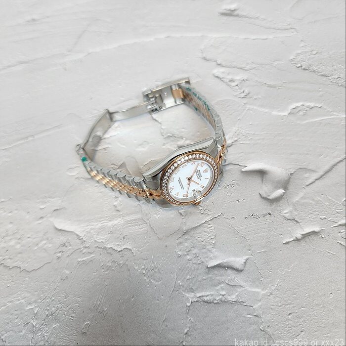 로렉스 데이저스트 화이트 로마 에버로즈골드콤비 다이아 31mm 시계 레플리카 미러급 SA급 S급 고퀄리티 롤렉스 워치 [여성] 8