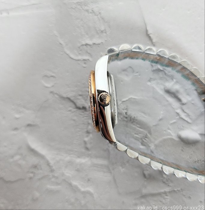 로렉스 데이저스트 화이트 로마 에버로즈골드콤비 다이아 31mm 시계 레플리카 미러급 SA급 S급 고퀄리티 롤렉스 워치 [여성] 12