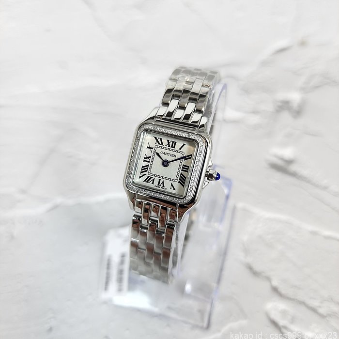 까르띠에 팬더 드 까르띠에 워치 실버 다이아 시계 레플리카 미러급 SA급 S급 고퀄리티 워치 [여성] 3