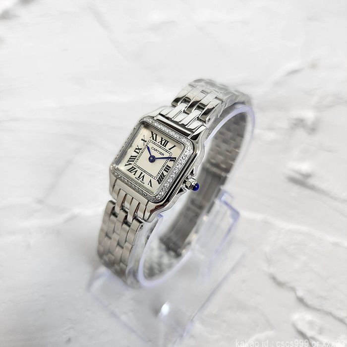 까르띠에 팬더 드 까르띠에 워치 실버 다이아 시계 레플리카 미러급 SA급 S급 고퀄리티 워치 [여성] 6