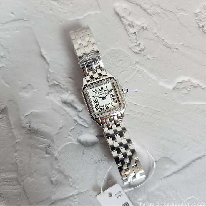 까르띠에 팬더 드 까르띠에 워치 실버 다이아 시계 레플리카 미러급 SA급 S급 고퀄리티 워치 [여성] 11