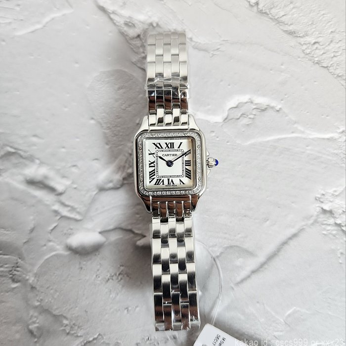까르띠에 팬더 드 까르띠에 워치 실버 다이아 시계 레플리카 미러급 SA급 S급 고퀄리티 워치 [여성] 13