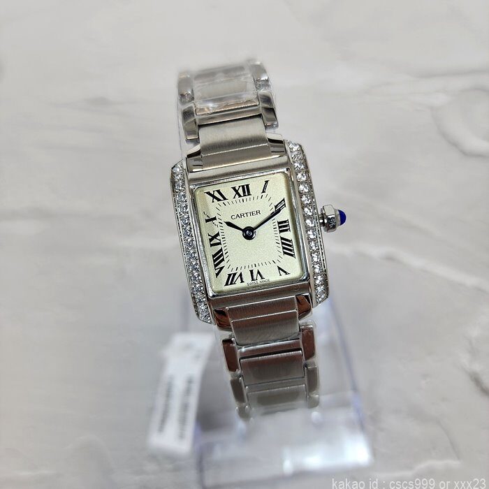 까르띠에 탱크 프랑세즈 워치 다이아세팅 시계 레플리카 미러급 SA급 S급 고퀄리티 워치 [여성] 3