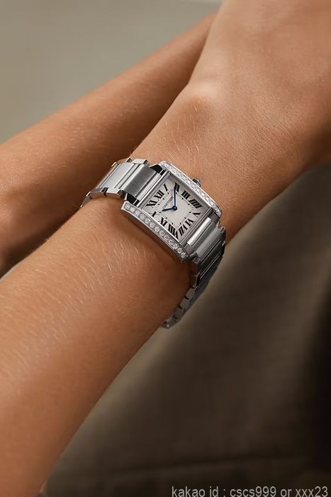 까르띠에 탱크 프랑세즈 워치 다이아세팅 시계 레플리카 미러급 SA급 S급 고퀄리티 워치 [여성] 14