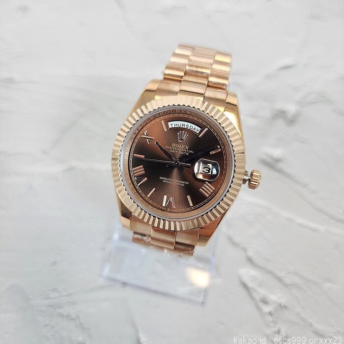 로렉스 데이데이트 초코판(브라운) 로마 시계 레플리카 미러급 SA급 S급 고퀄리티 롤렉스 워치 4