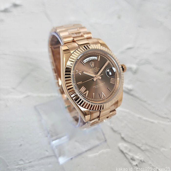 로렉스 데이데이트 초코판(브라운) 로마 시계 레플리카 미러급 SA급 S급 고퀄리티 롤렉스 워치 6