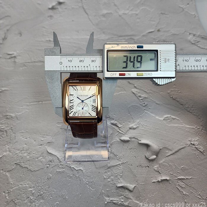 까르띠에 탱크 MC 골드 화이트다이얼 시계 레플리카 미러급 SA급 S급 고퀄리티 워치 6