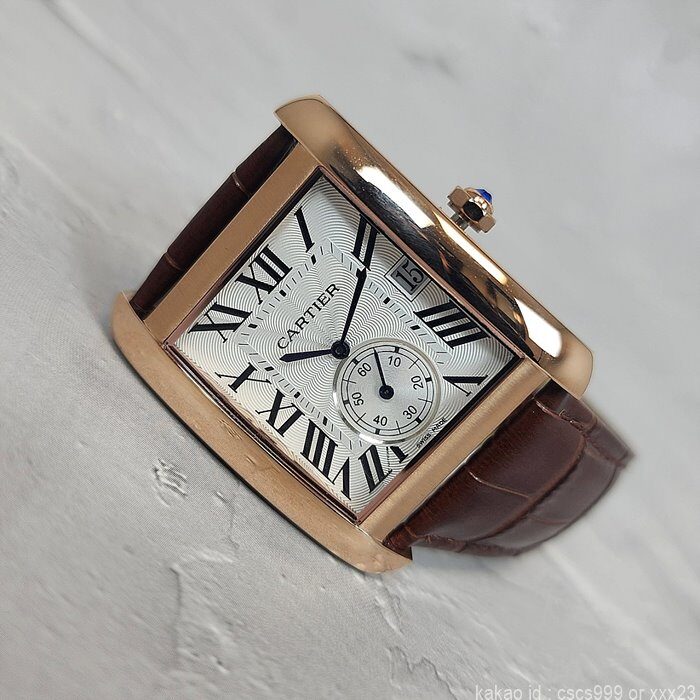 까르띠에 탱크 MC 골드 화이트다이얼 시계 레플리카 미러급 SA급 S급 고퀄리티 워치 7