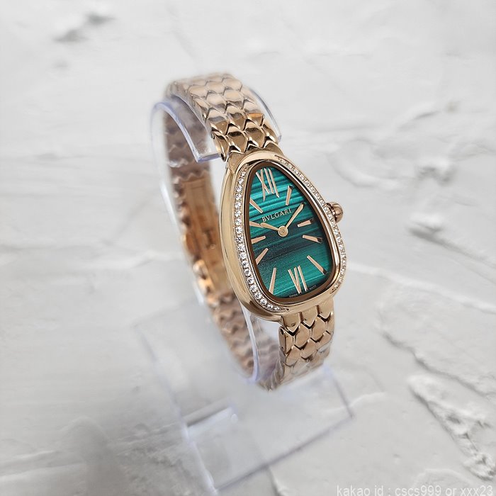 불가리 세르펜티 세두토리 워치 로즈골드 그린다이얼 다이아 시계 레플리카 미러급 SA급 S급 고퀄리티 워치 [여성] 5