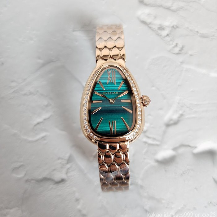 불가리 세르펜티 세두토리 워치 로즈골드 그린다이얼 다이아 시계 레플리카 미러급 SA급 S급 고퀄리티 워치 [여성] 13