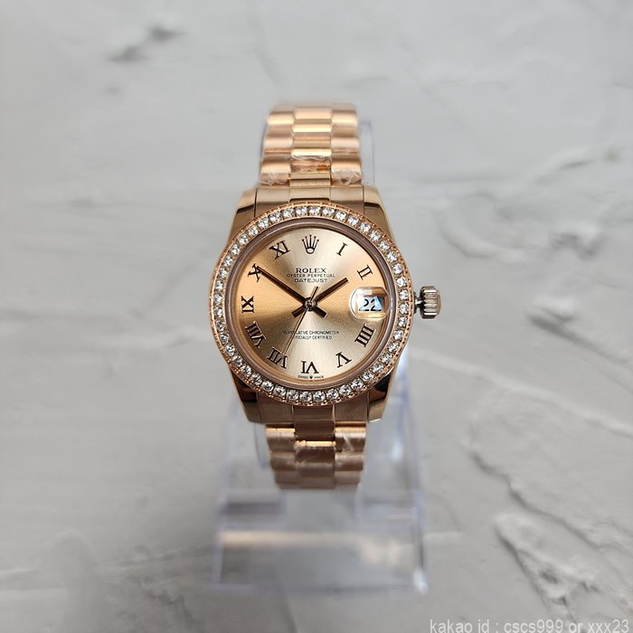 로렉스 데이저스트 에버로즈 로마 에버로즈골드 다이아 31mm 시계 레플리카 미러급 SA급 S급 고퀄리티 롤렉스 워치 [여성] 3