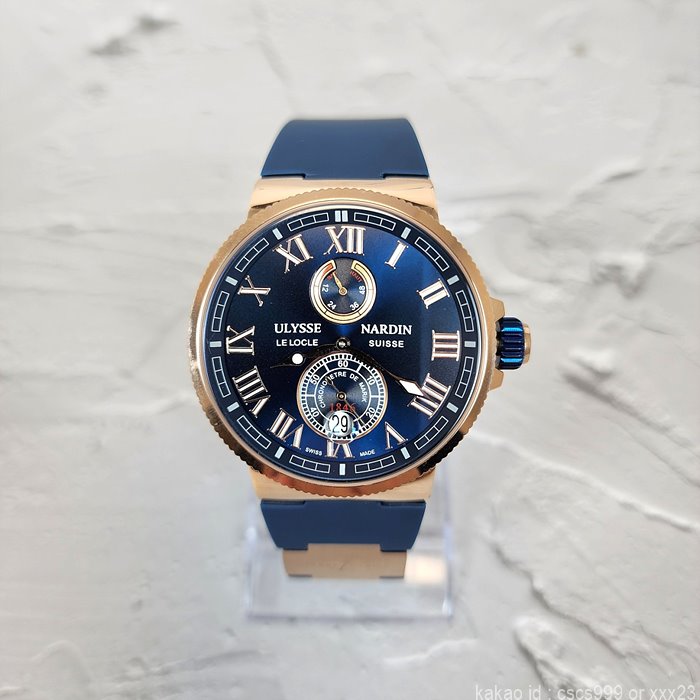 율리스나르덴 마린 로즈골드 로마 블루다이얼 시계 레플리카 미러급 SA급 S급 고퀄리티 워치 5