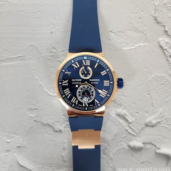 율리스나르덴 마린 로즈골드 로마 블루다이얼 시계 레플리카 미러급 SA급 S급 고퀄리티 워치 11