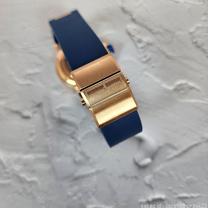 율리스나르덴 마린 로즈골드 로마 블루다이얼 시계 레플리카 미러급 SA급 S급 고퀄리티 워치 15