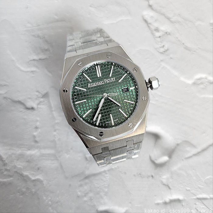 오데마피게 로얄오크 그린 스틸 15510 시계 레플리카 미러급 SA급 S급 고퀄리티 워치 13