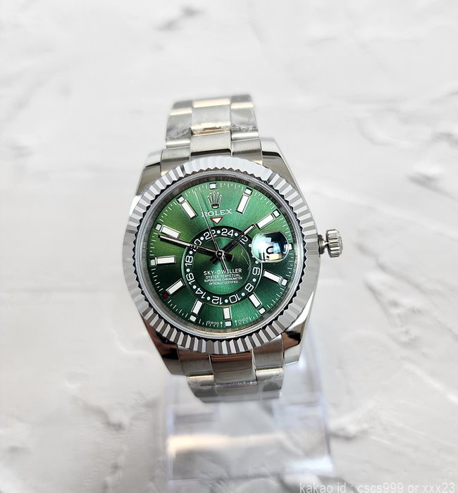 로렉스 스카이드웰러 그린다이얼 시계 레플리카 미러급 SA급 S급 고퀄리티 롤렉스 워치 3
