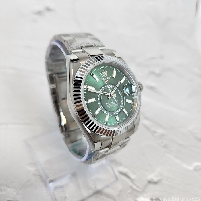 로렉스 스카이드웰러 그린다이얼 시계 레플리카 미러급 SA급 S급 고퀄리티 롤렉스 워치 8
