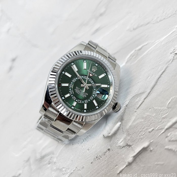 로렉스 스카이드웰러 그린다이얼 시계 레플리카 미러급 SA급 S급 고퀄리티 롤렉스 워치 11