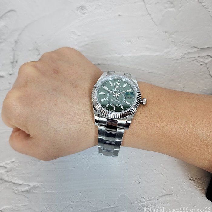 로렉스 스카이드웰러 그린다이얼 시계 레플리카 미러급 SA급 S급 고퀄리티 롤렉스 워치 21