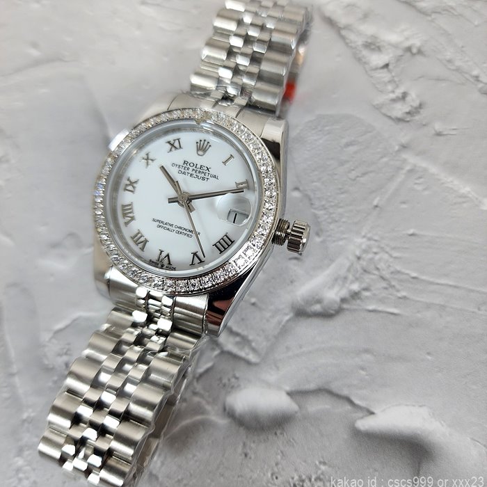 로렉스 데이저스트 화이트로마 다이아 31mm 시계 레플리카 미러급 SA급 S급 고퀄리티 롤렉스 워치 [여성] 17