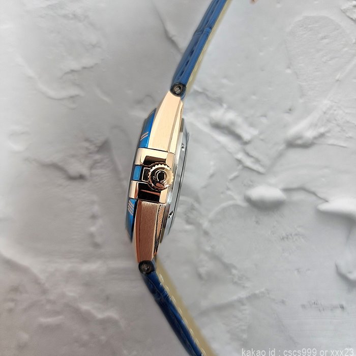 오메가 컨스틸레이션 코액시얼 마스터 블루다이얼 로즈골드 시계 레플리카 미러급 SA급 S급 고퀄리티 워치 14