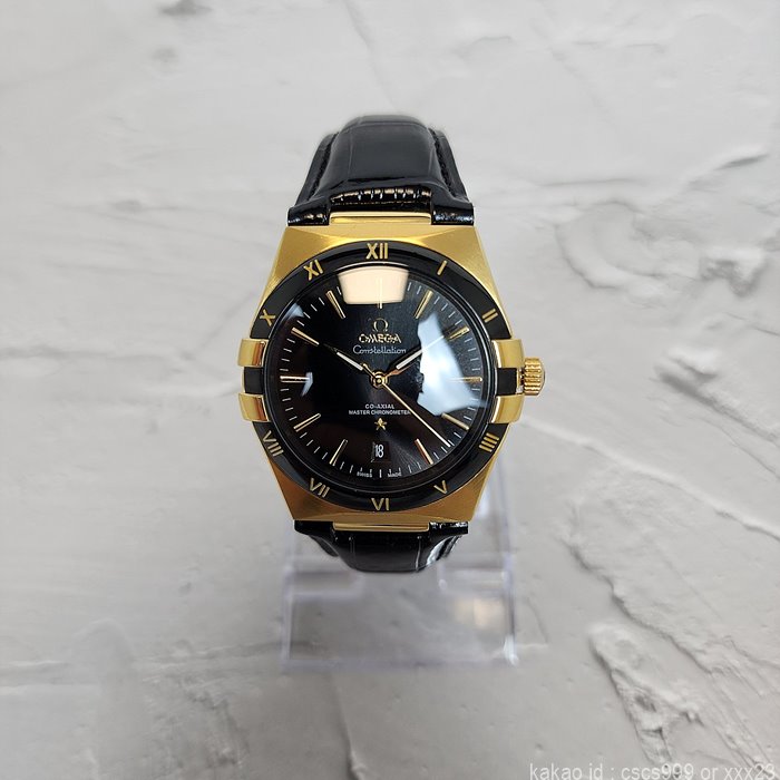 오메가 컨스틸레이션 코액시얼 마스터 블랙다이얼 골드 시계 레플리카 미러급 SA급 S급 고퀄리티 워치 7