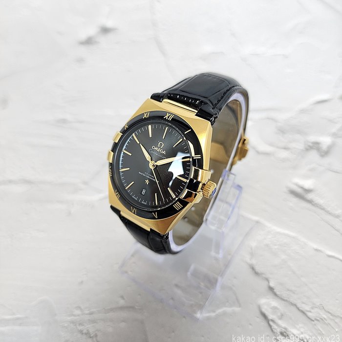 오메가 컨스틸레이션 코액시얼 마스터 블랙다이얼 골드 시계 레플리카 미러급 SA급 S급 고퀄리티 워치 8