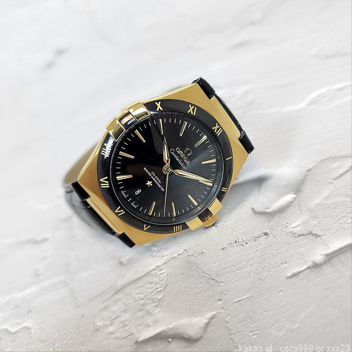 오메가 컨스틸레이션 코액시얼 마스터 블랙다이얼 골드 시계 레플리카 미러급 SA급 S급 고퀄리티 워치 11