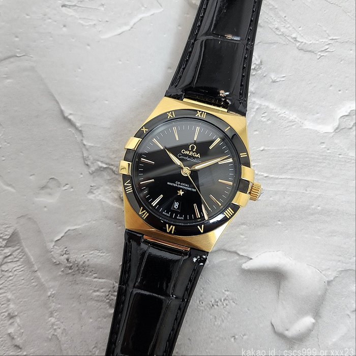 오메가 컨스틸레이션 코액시얼 마스터 블랙다이얼 골드 시계 레플리카 미러급 SA급 S급 고퀄리티 워치 14