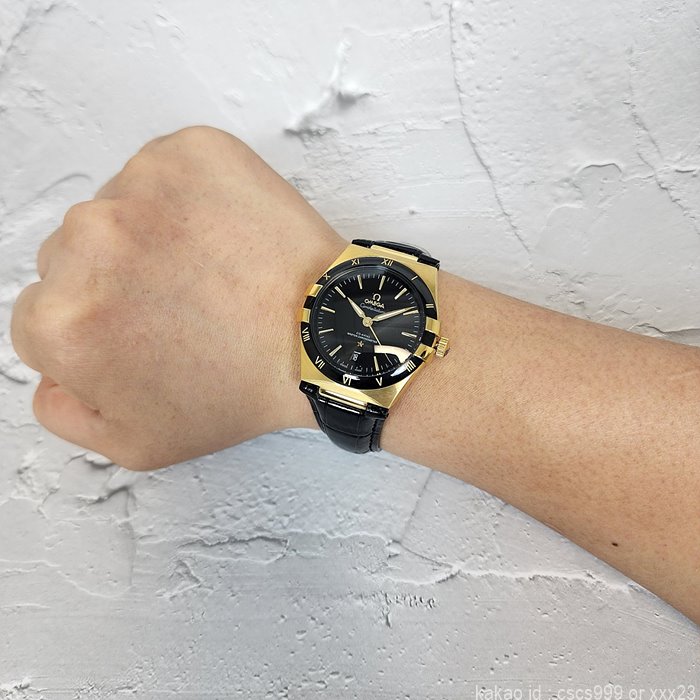 오메가 컨스틸레이션 코액시얼 마스터 블랙다이얼 골드 시계 레플리카 미러급 SA급 S급 고퀄리티 워치 21
