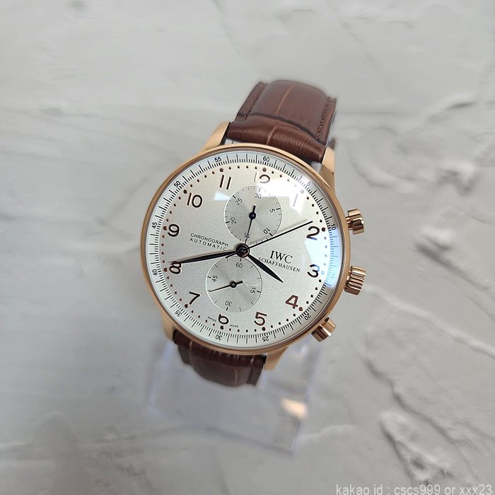 IWC 샤프하우젠 포르투기저 화이트다이얼 골드침 시계 레플리카 미러급 SA급 S급 고퀄리티 워치 3