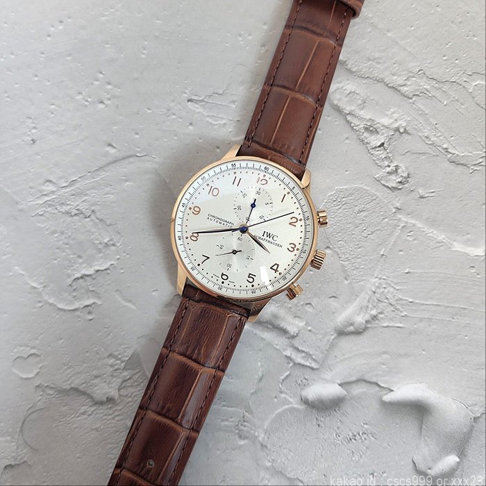 IWC 샤프하우젠 포르투기저 화이트다이얼 골드침 시계 레플리카 미러급 SA급 S급 고퀄리티 워치 8