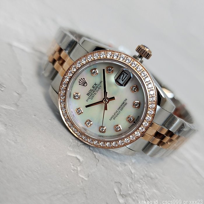 로렉스 데이저스트 화이트자개 다이아 31mm 시계 레플리카 미러급 SA급 S급 고퀄리티 롤렉스 워치 [여성] 9