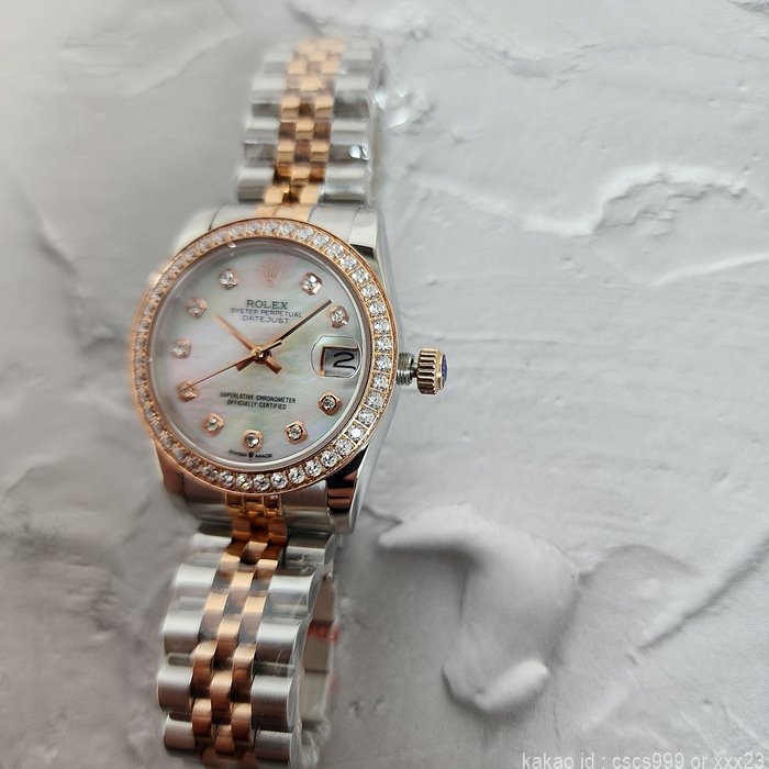 로렉스 데이저스트 화이트자개 다이아 31mm 시계 레플리카 미러급 SA급 S급 고퀄리티 롤렉스 워치 [여성] 18