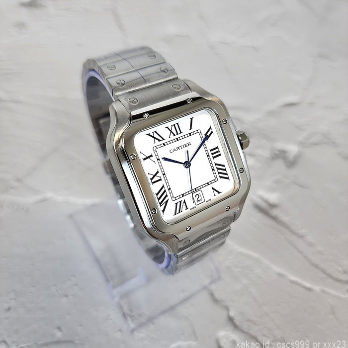 까르띠에 산토스 화이트다이얼 시계 레플리카 미러급 SA급 S급 고퀄리티 워치 4