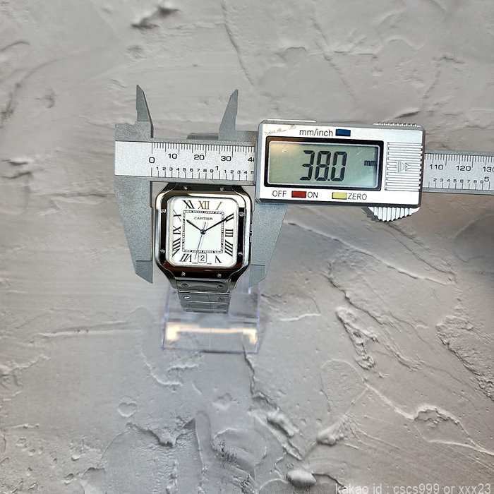 까르띠에 산토스 화이트다이얼 시계 레플리카 미러급 SA급 S급 고퀄리티 워치 5