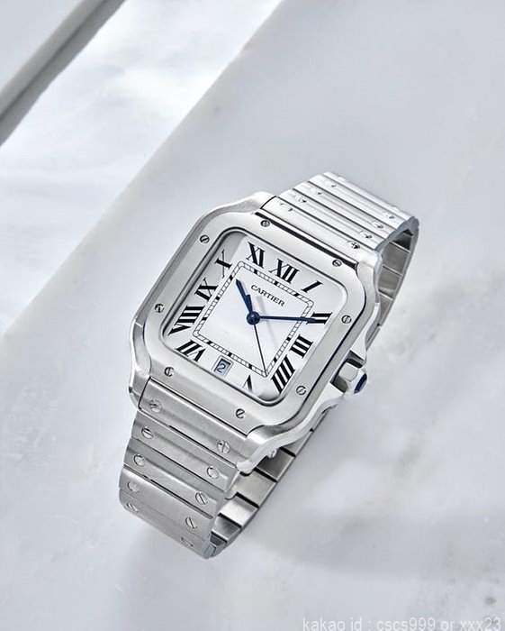 까르띠에 산토스 화이트다이얼 시계 레플리카 미러급 SA급 S급 고퀄리티 워치 7