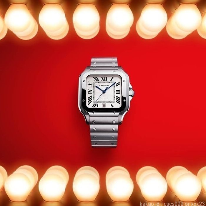 까르띠에 산토스 화이트다이얼 시계 레플리카 미러급 SA급 S급 고퀄리티 워치 10