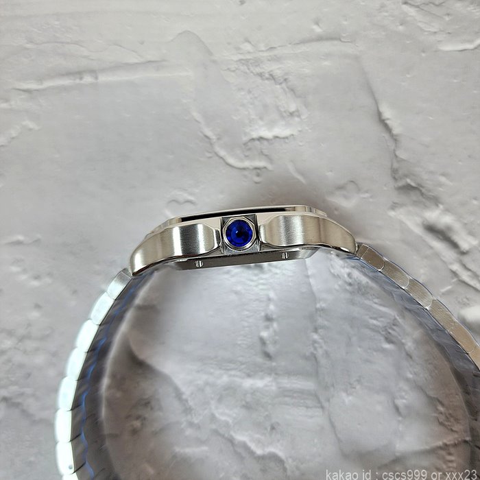 까르띠에 산토스 화이트다이얼 시계 레플리카 미러급 SA급 S급 고퀄리티 워치 12