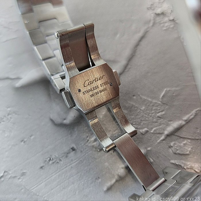 까르띠에 산토스 화이트다이얼 시계 레플리카 미러급 SA급 S급 고퀄리티 워치 14