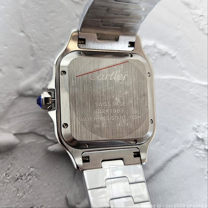 까르띠에 산토스 화이트다이얼 시계 레플리카 미러급 SA급 S급 고퀄리티 워치 15