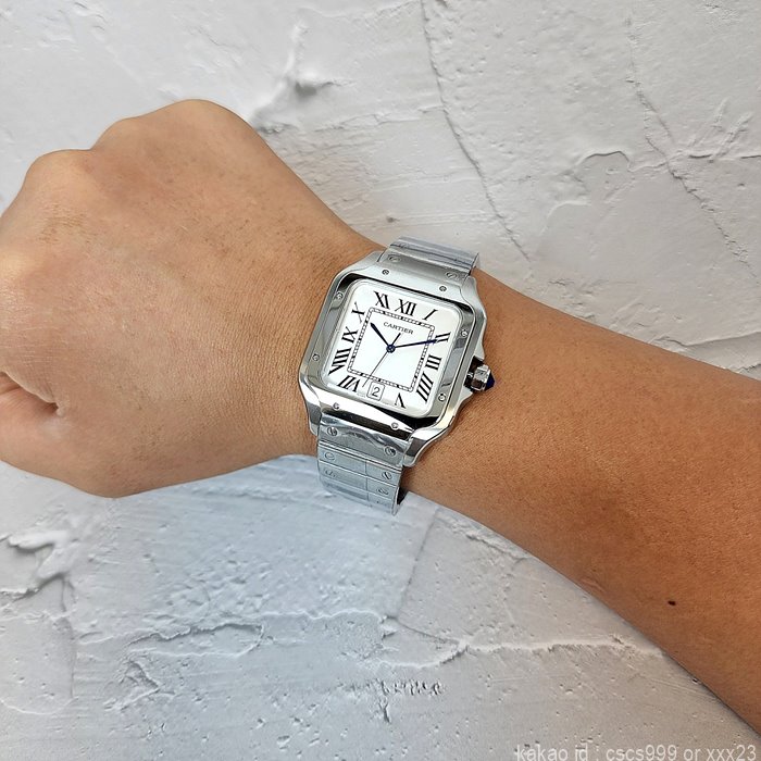 까르띠에 산토스 화이트다이얼 시계 레플리카 미러급 SA급 S급 고퀄리티 워치 17